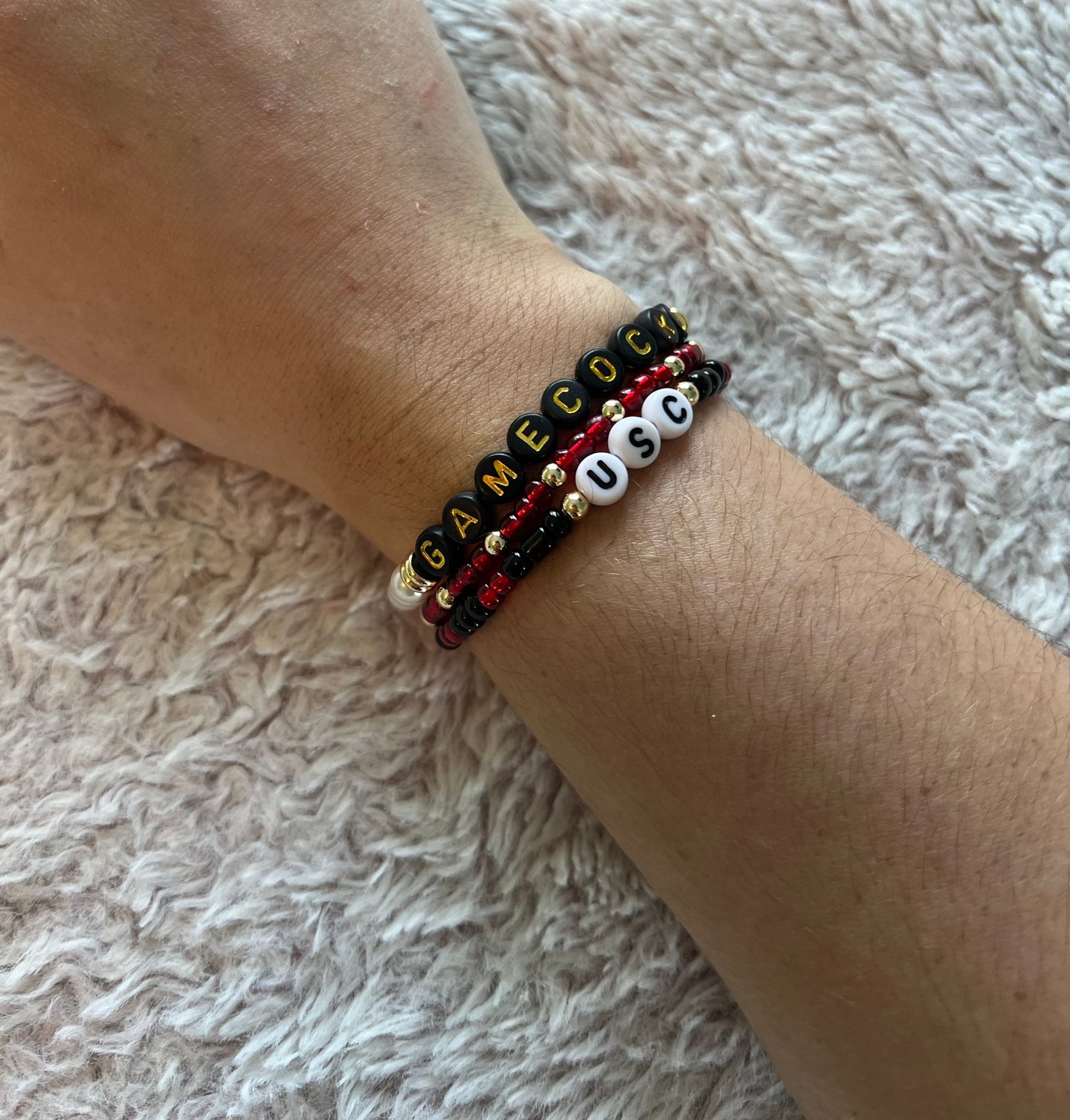 USC Gamecocks 3 Bracelet Set