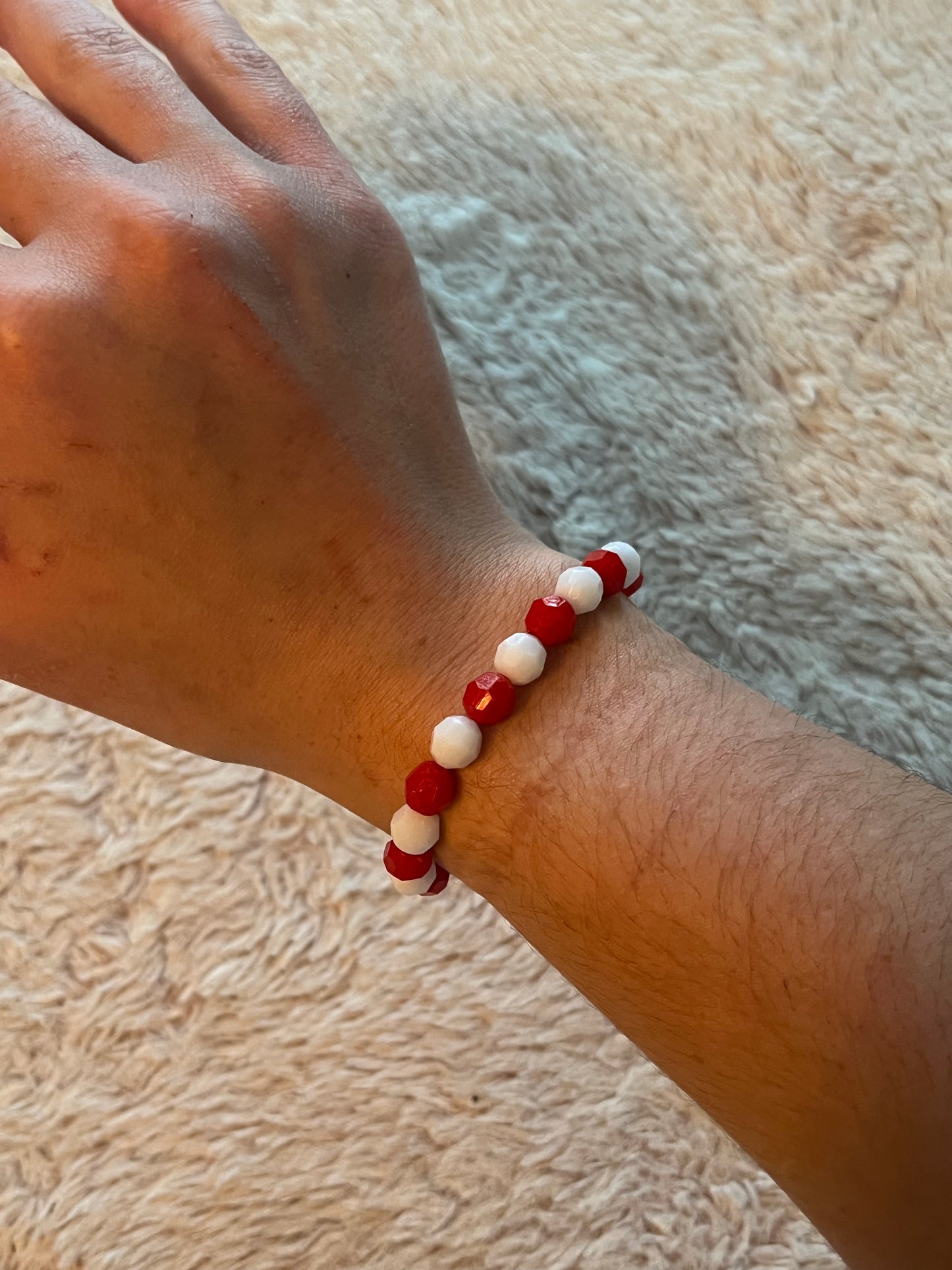 Christmas candy cane Bracelet