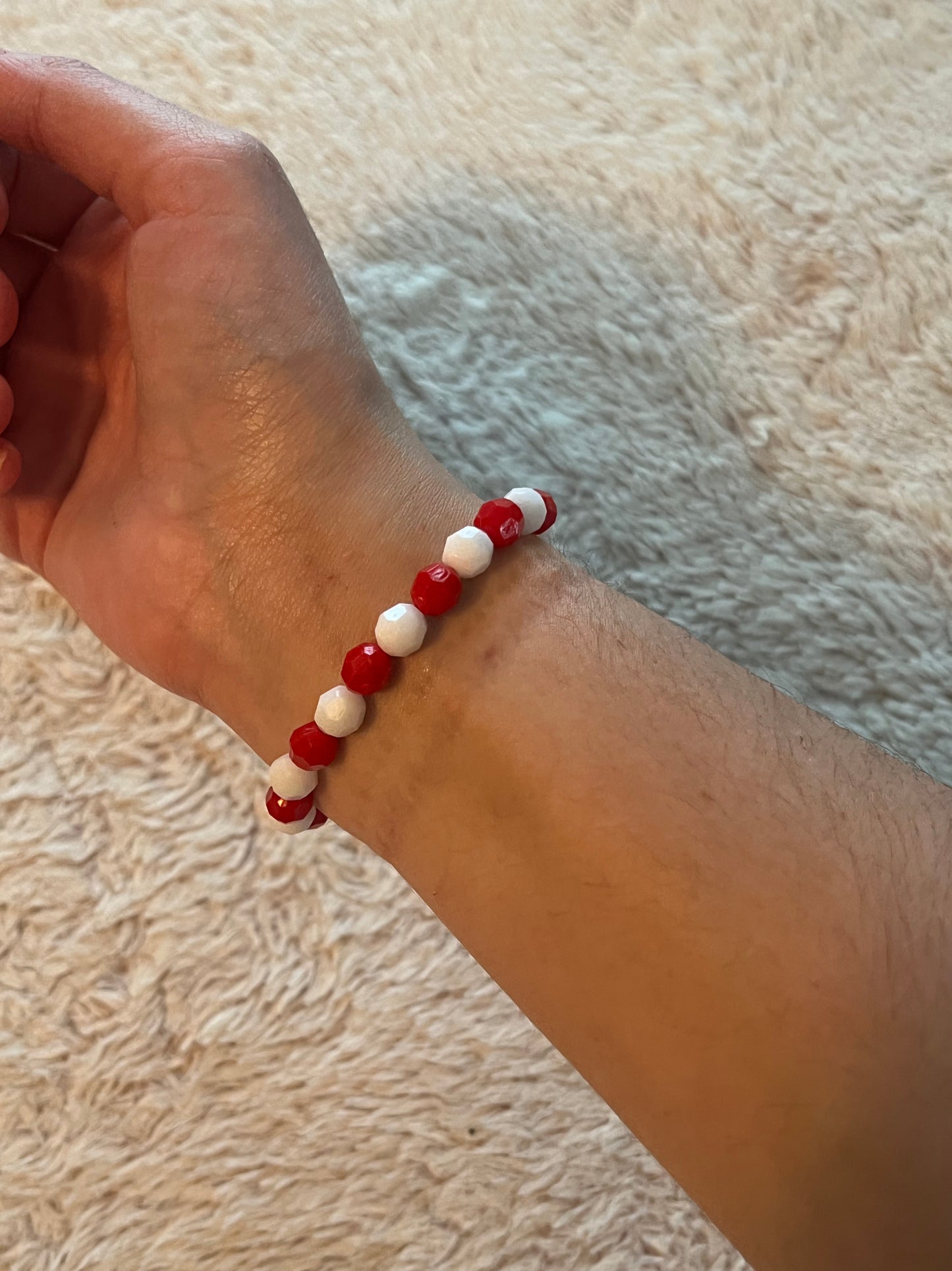 Christmas candy cane Bracelet