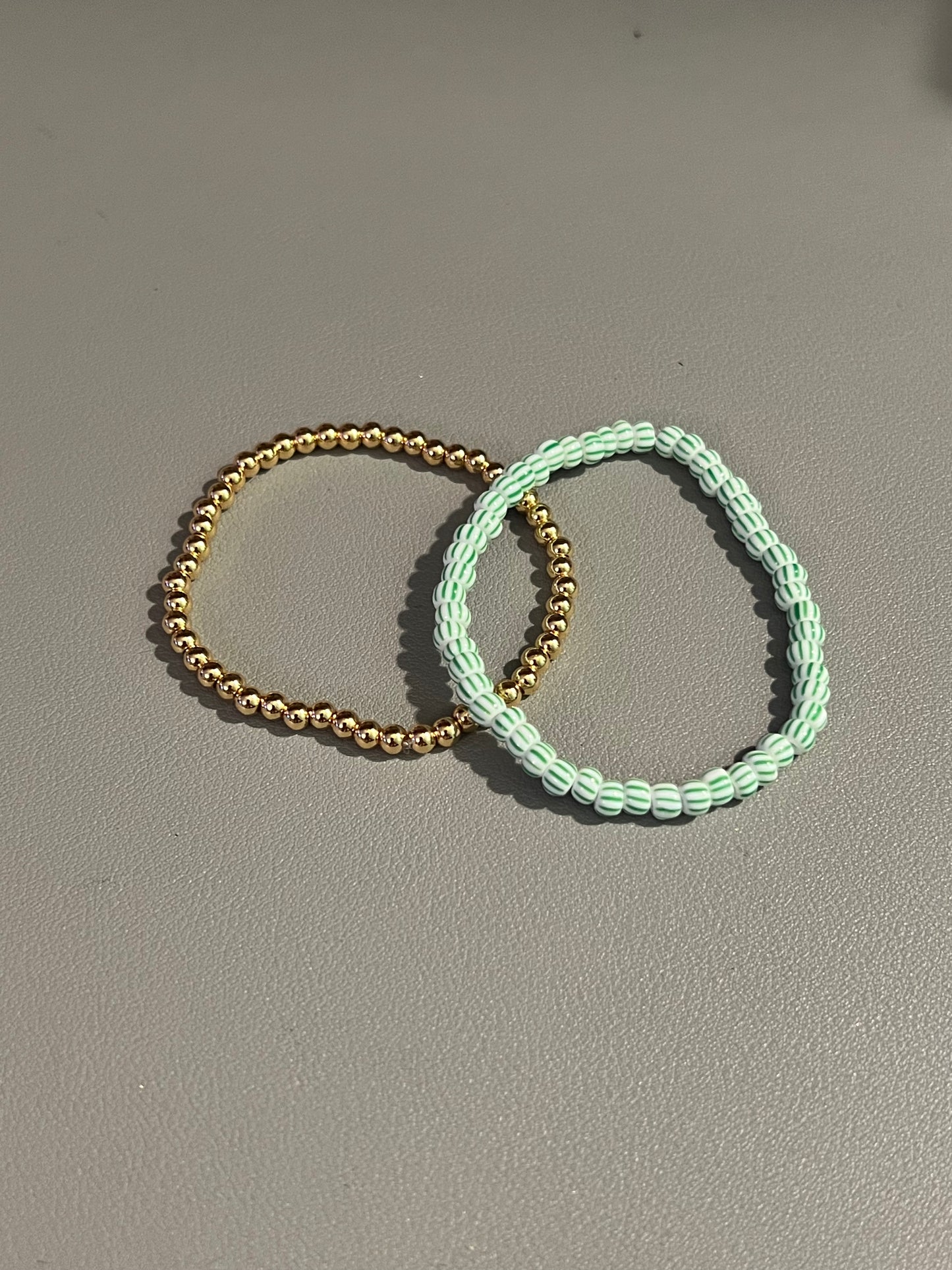 Peppermint candy 2 bracelet set