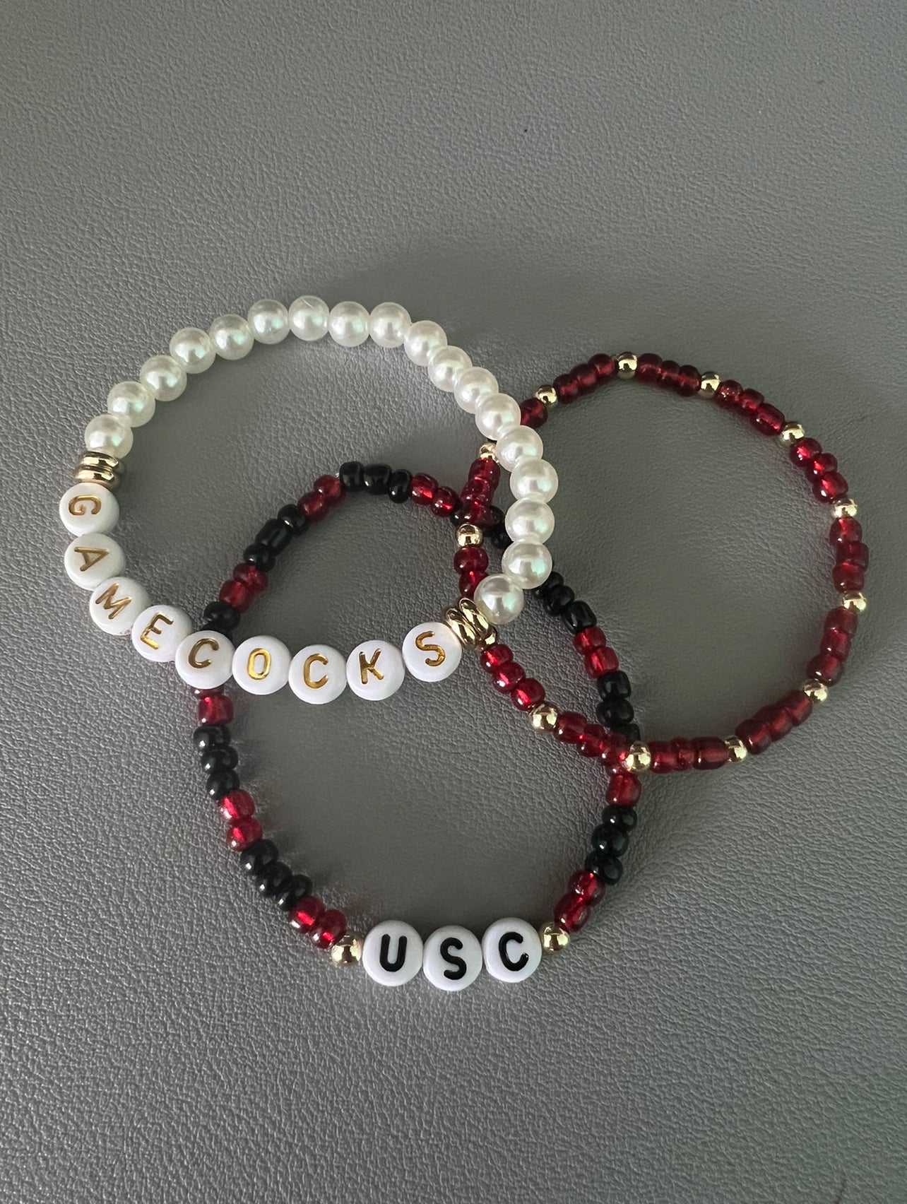 USC Gamecocks 3 Bracelet Set