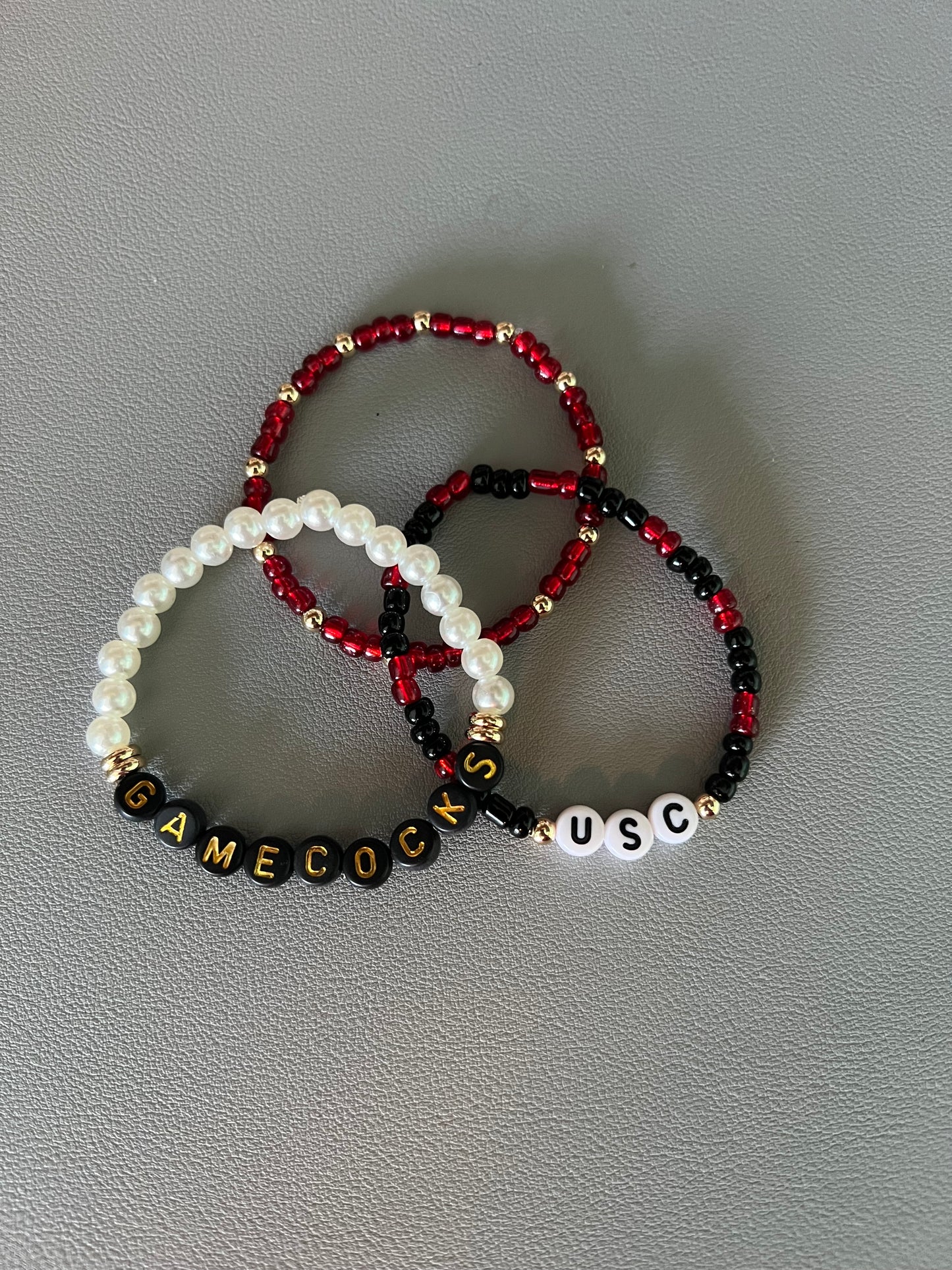 USC Gamecocks 3 Bracelet Set