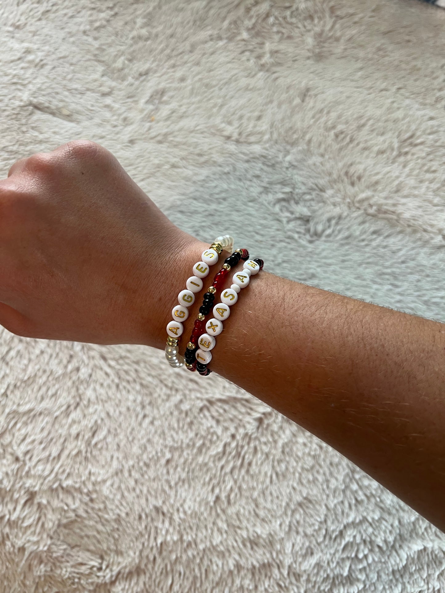 Texas A&M 3 Bracelet Set