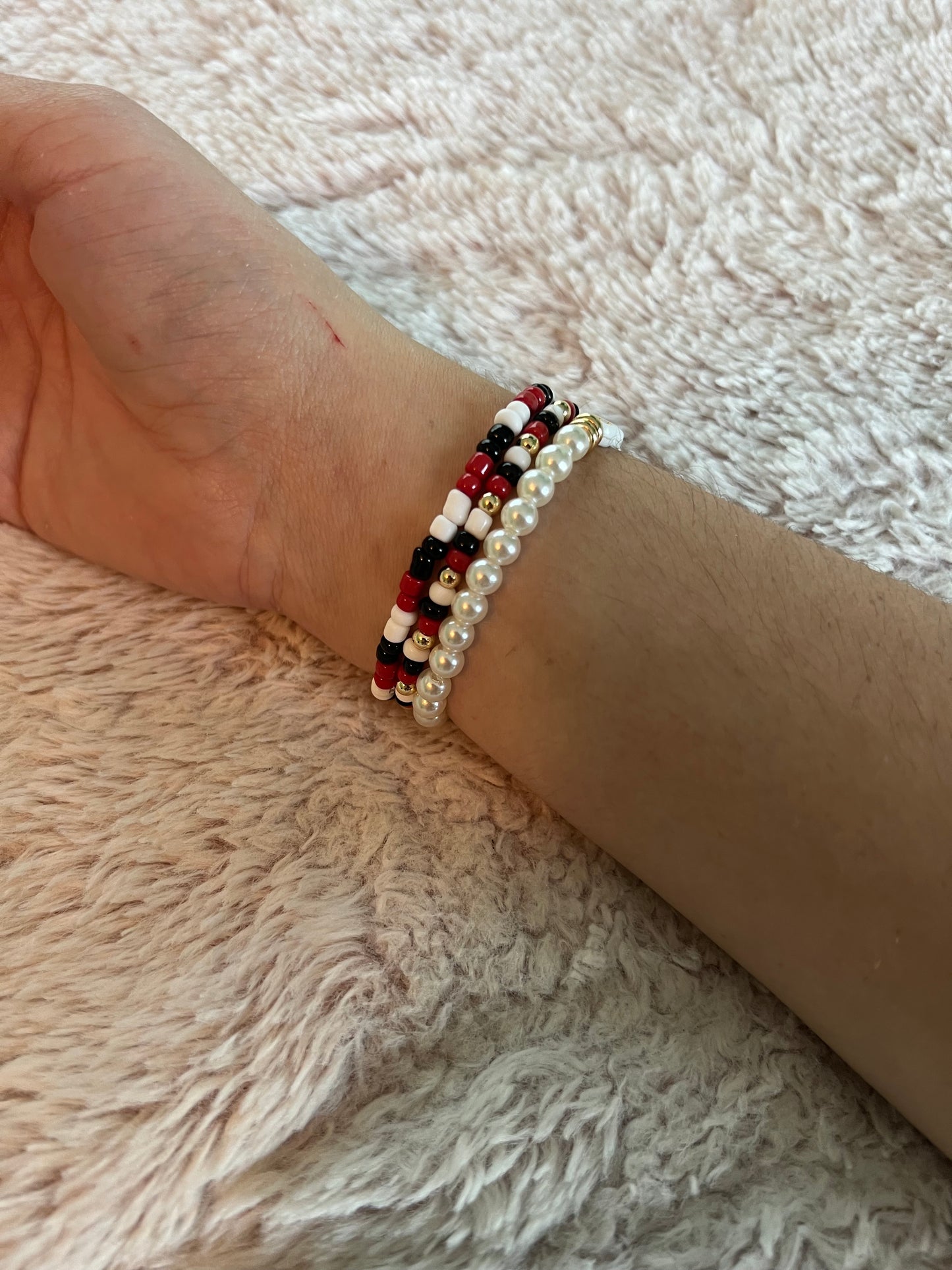 UGA Bulldogs 3 Bracelet Set