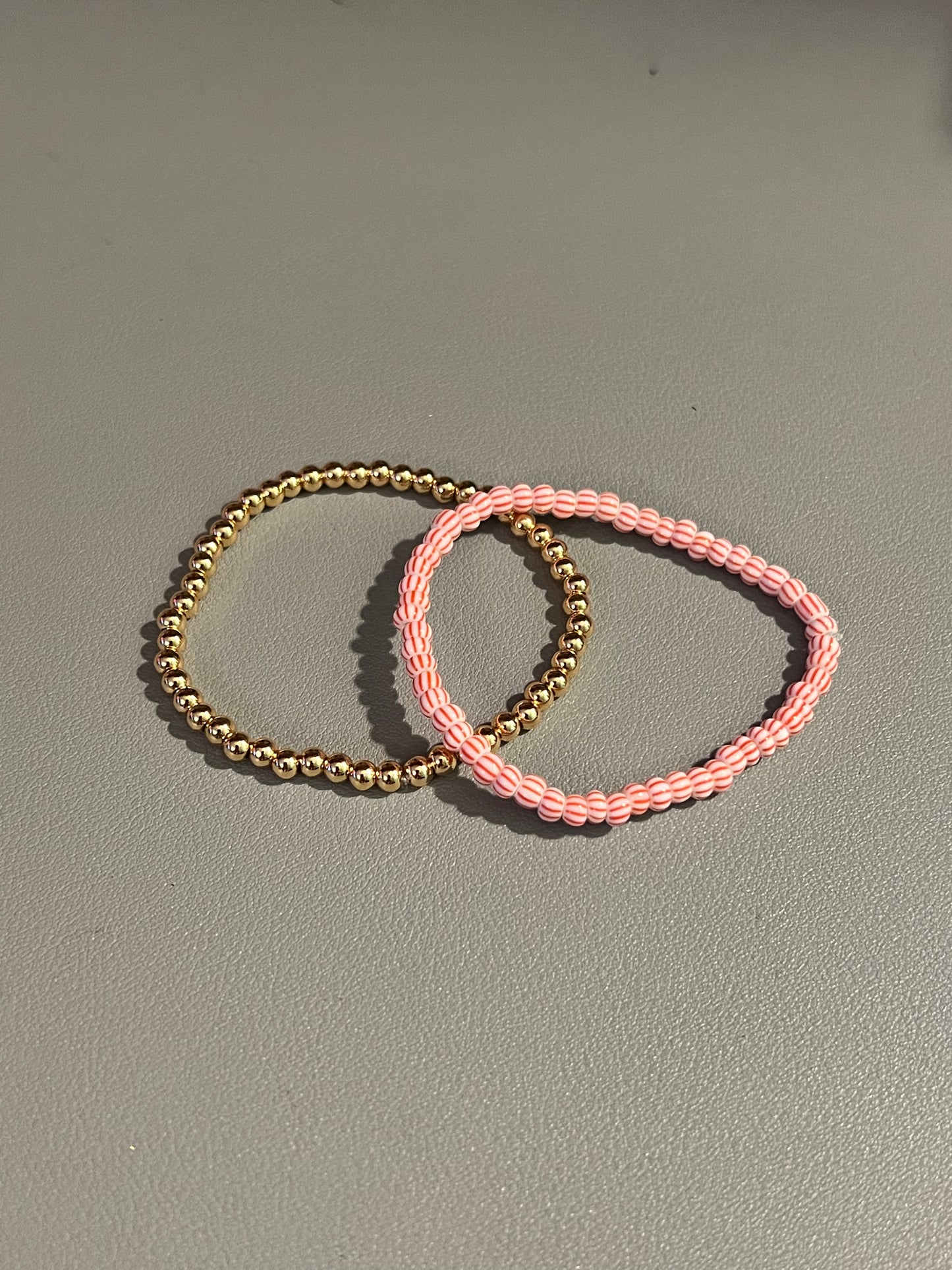 Peppermint candy 2 bracelet set