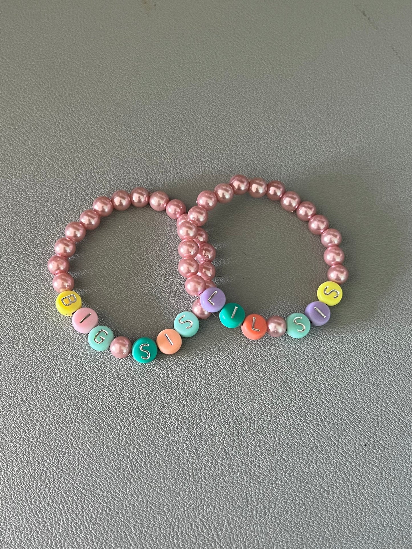 Big Sis Lil Sis Kids Bracelet Set