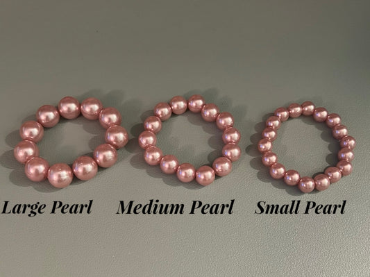 Kids Pink Pearl Bracelet