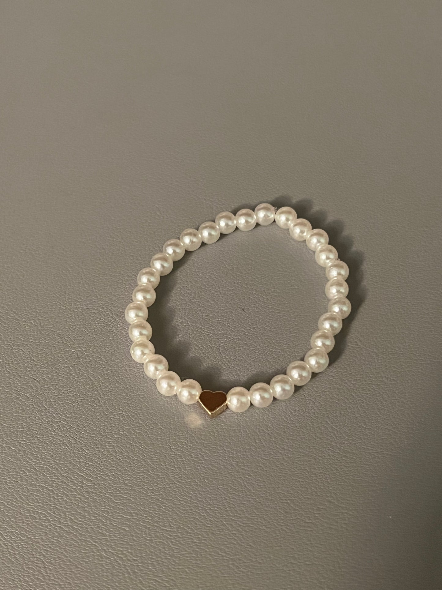 Heart Pearl Bracelet