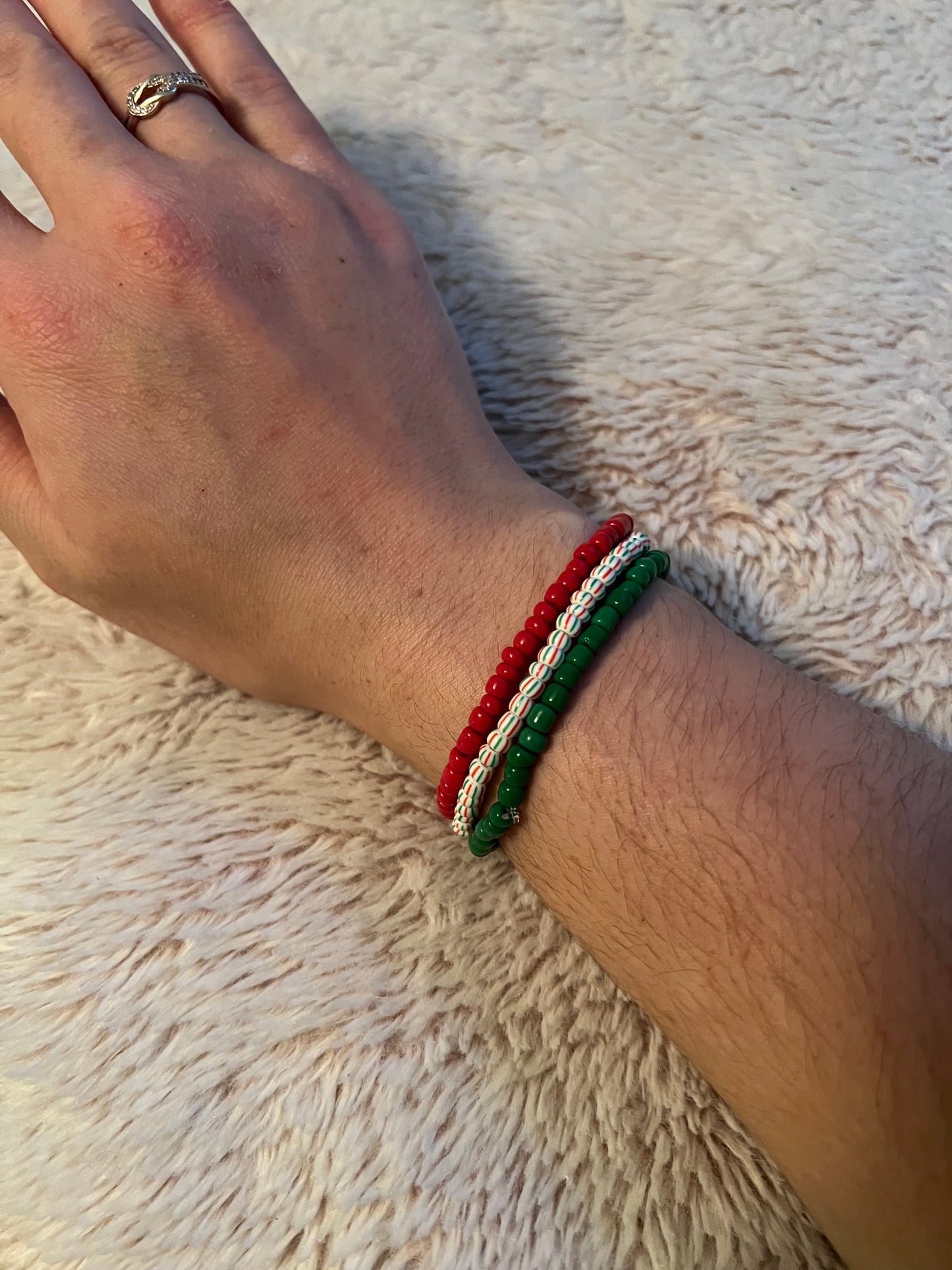 Christmas candy 3 Bracelet set