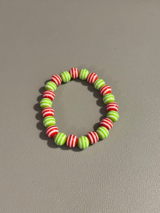 Striped Christmas Bracelett