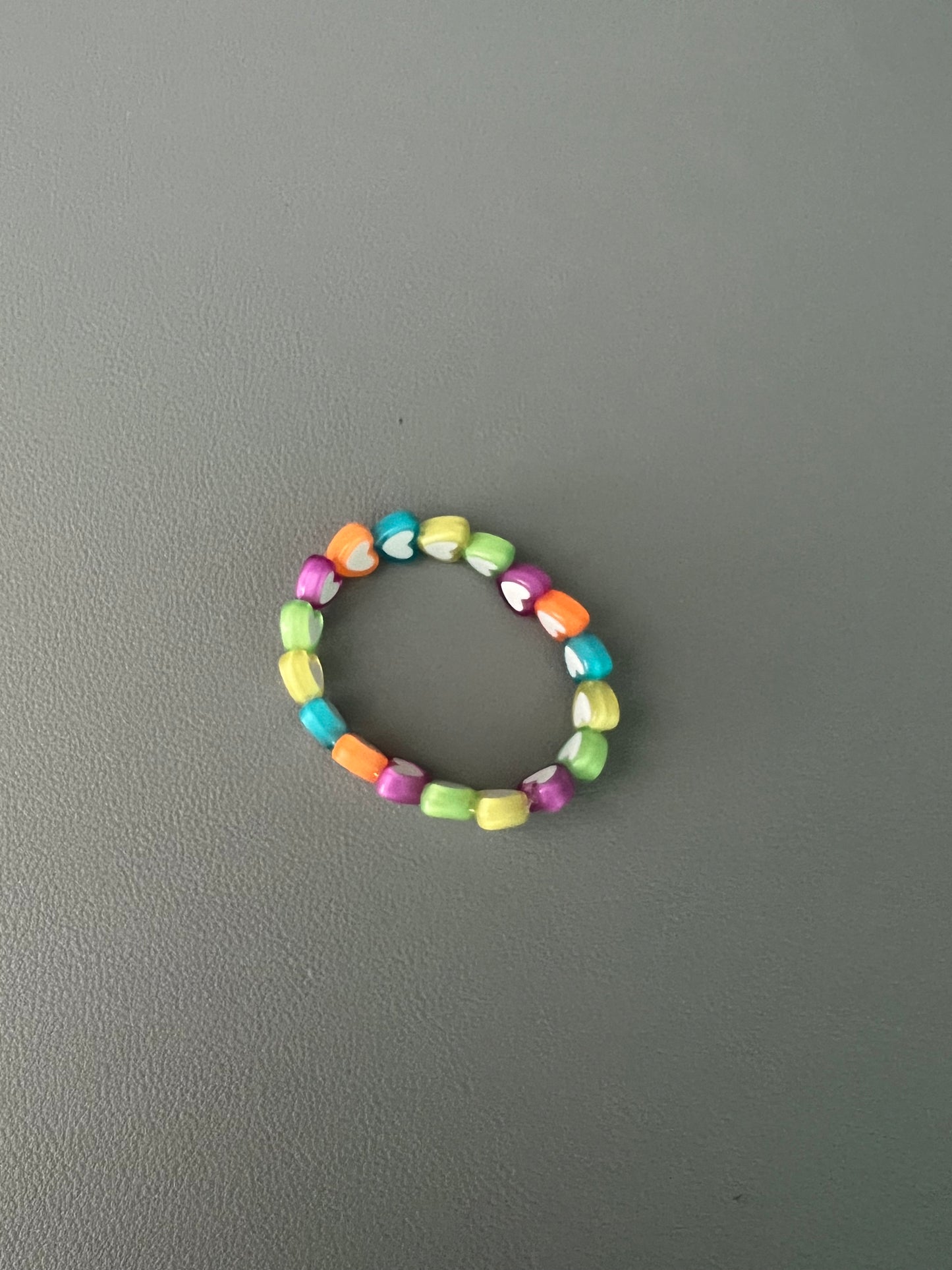 Kids Rainbow Heart Bracelet