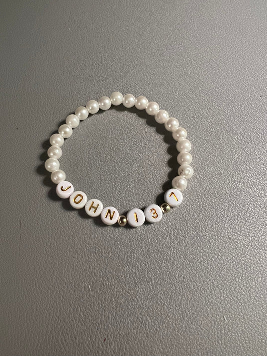 John 13:7 Bracelet - Pearl