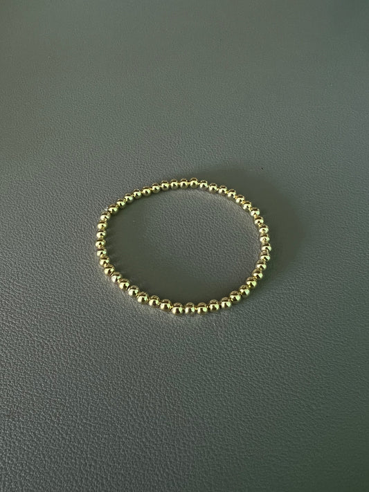 14k Gold Bead Plated Bracelet