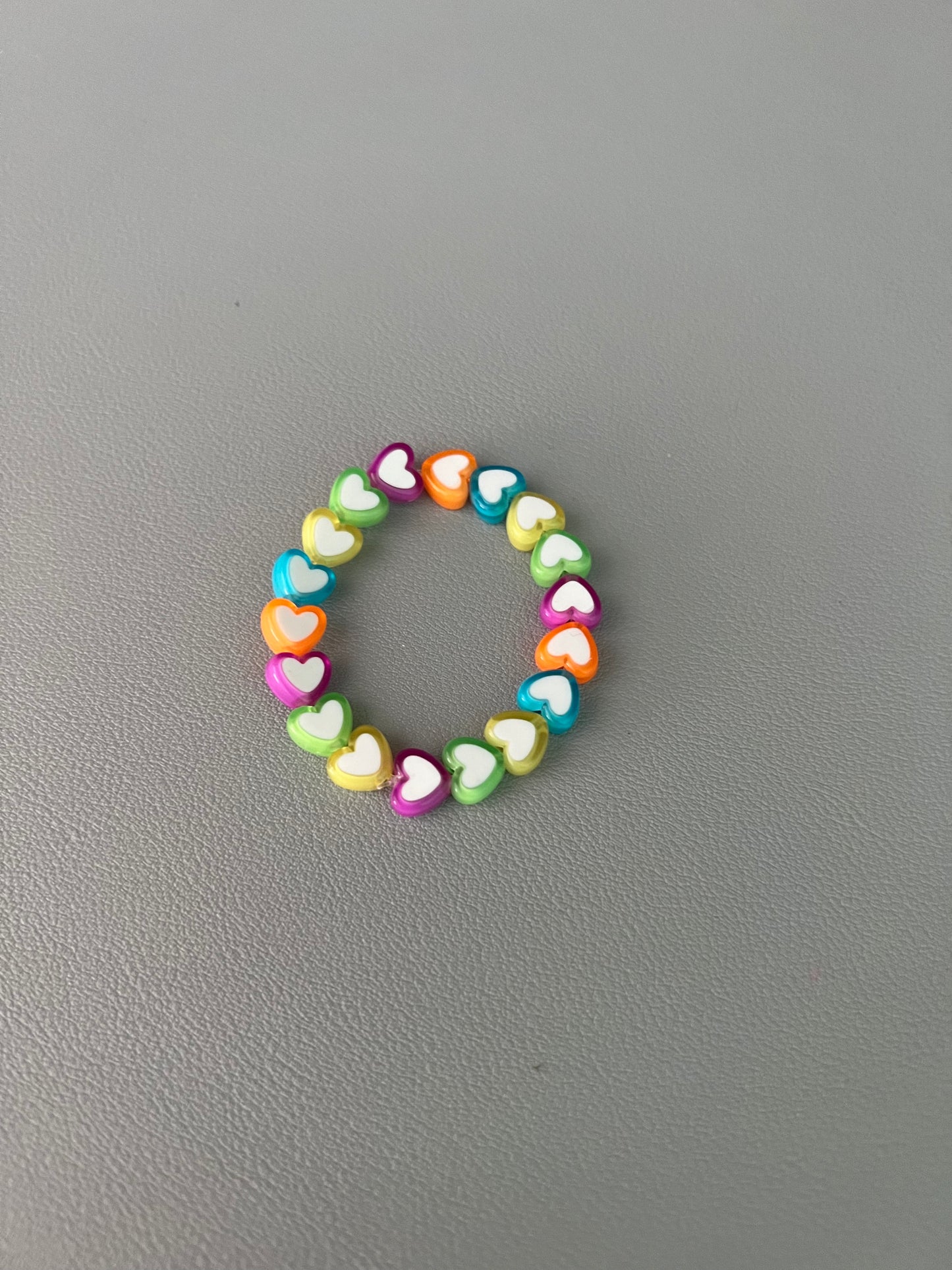 Kids Rainbow Heart Bracelet