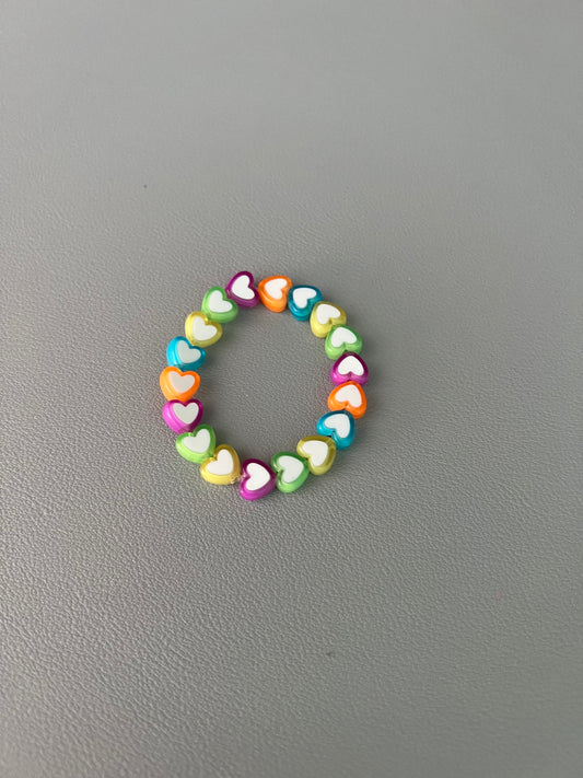 Kids Rainbow Heart Bracelet